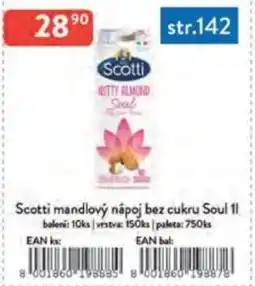 Qanto Scotti mandlový nápoj bez cukru Soul nabídka