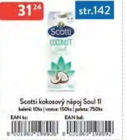 Qanto Scotti kokosový nápoj Soul nabídka