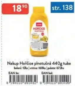 Qanto Nakup Hořčice plnotučná tuba nabídka