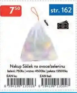 Qanto Nakup Sáček na ovoce/zeleninu nabídka
