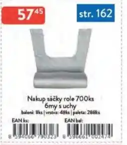 Qanto Nakup sáčky role 700ks 6my s uchy nabídka