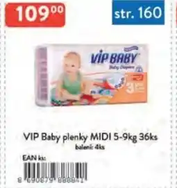 Qanto VIP Baby plenky MIDI 5-9kg 36ks nabídka