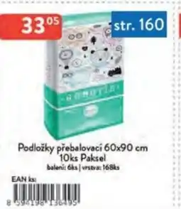 Qanto Podložky přebalovaci 60x90 cm 10ks Paksel nabídka
