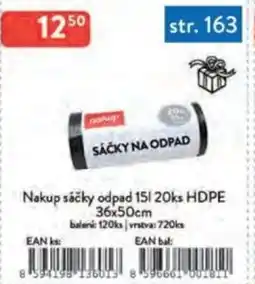 Qanto Nakup sáčky odpad 15 l 20ks HDPE nabídka