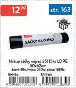 Qanto Nakup sáčky odpad 35 l 15ks LDPE nabídka
