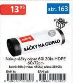 Qanto Nakup sáčky odpad 60 l 20ks HDPE nabídka