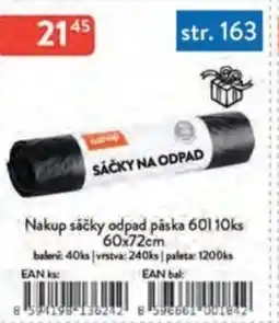 Qanto Nakup sáčky odpad páska 60 l 10ks nabídka