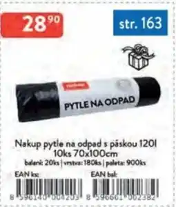 Qanto Nakup pytle na odpad s páskou 120 l 10ks nabídka