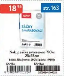 Qanto Nakup sáčky zamrazovací 50ks nabídka