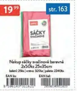 Qanto Nakup sáčky svačinové barevné 2x50ks nabídka