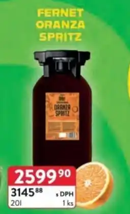 Qanto Fernet Oranza spritz nabídka
