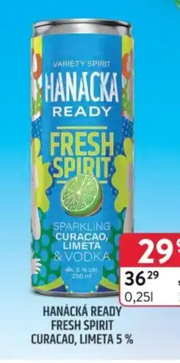 Qanto Hanácká Ready fresh spirit curacao, limeta 5% nabídka