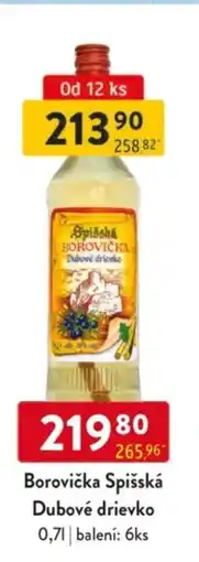 Qanto Borovička Spišská Dubové drievko nabídka