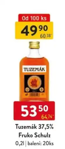 Qanto Tuzemák 37,5% Fruko Schulz nabídka