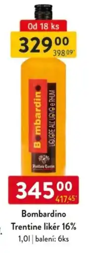Qanto Bombardino Trentine likér 16% nabídka