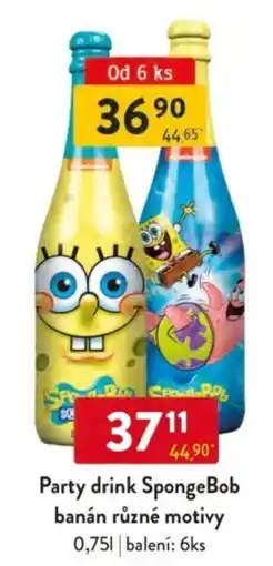 Qanto Party drink SpongeBob banán různé motivy nabídka