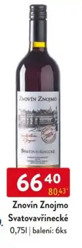 Qanto Znovín Znojmo Svatovavřinecké nabídka