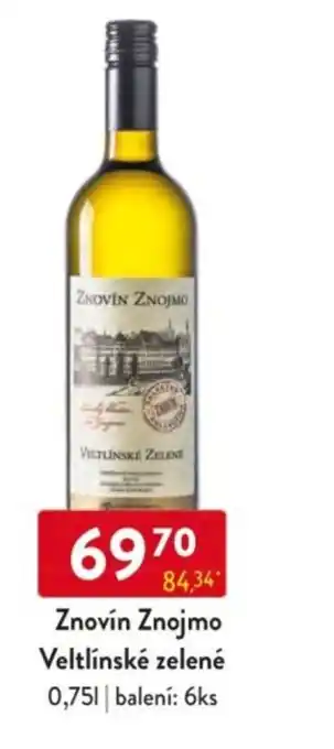 Qanto Znovín Znojmo Veltlínské zelené nabídka