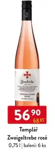 Qanto Templář Zweigeltrebe rosé nabídka