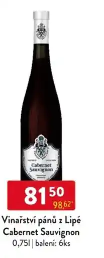 Qanto Vinařství pánů z Lipé Cabernet Sauvignon nabídka