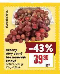 Billa Horzny révy vinné bezsemenné nabídka