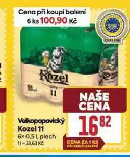 Billa Pivo velkopopovický kozel 11 nabídka