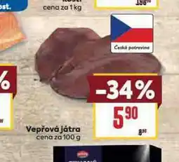 Billa Vepřová játra nabídka
