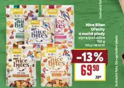 Billa Nice bites ořechy a suché plody nabídka