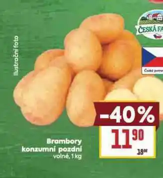 Billa Brambory konzumní pozdní nabídka