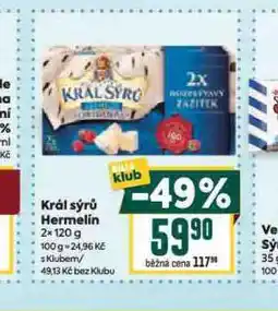 Billa Král sýrů hermelín nabídka