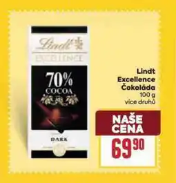 Billa Lindt excellence čokoláda nabídka
