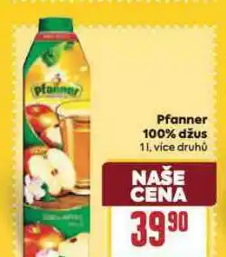 Billa Pfanner 100% džus nabídka