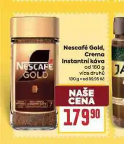 Billa Nescafé gold, crema instantní káva nabídka