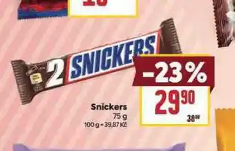 Billa Snickers nabídka