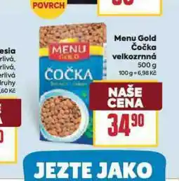 Billa Menu gold čočka velkozrnná nabídka