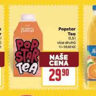 Billa Popstar tea nabídka