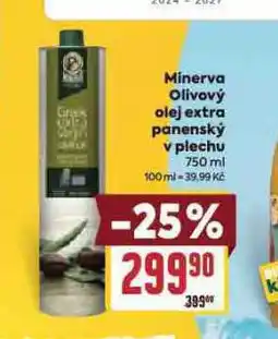 Billa Minerva olivový olej extra panenský v plechu nabídka
