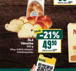 Billa Ölz vánočka nabídka