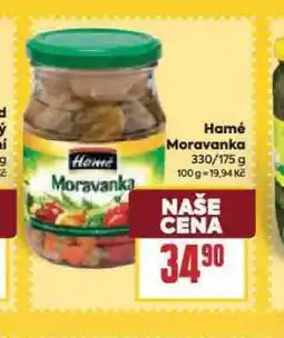 Billa Hamé moravanka nabídka