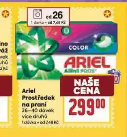 Billa Ariel prací prostředek nabídka