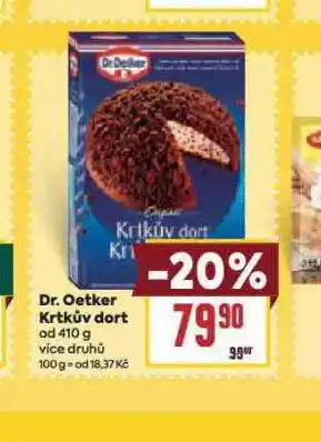 Billa Dr. oetker krtkův dort nabídka
