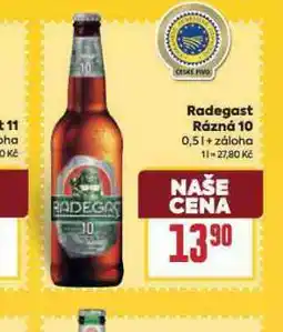 Billa Pivo radegast rázná 10 nabídka