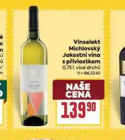 Billa Vinselekt michlovský nabídka