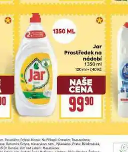 Billa Jar prostředek na nádobí nabídka