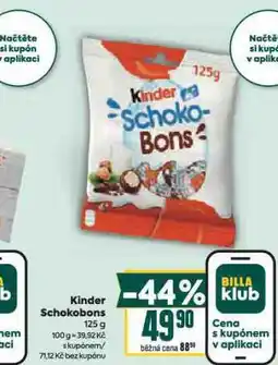 Billa Kinder schokobons nabídka