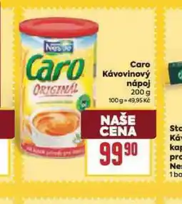 Billa Caro kávovinový nápoj nabídka