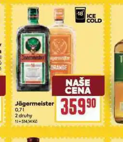 Billa Jägermeister nabídka