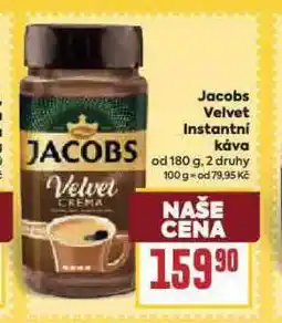 Billa Jacobs velvet instantní káva nabídka