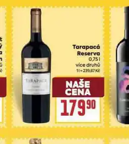 Billa Tarapacá reserva nabídka