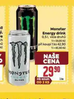 Billa Monster energy drink nabídka